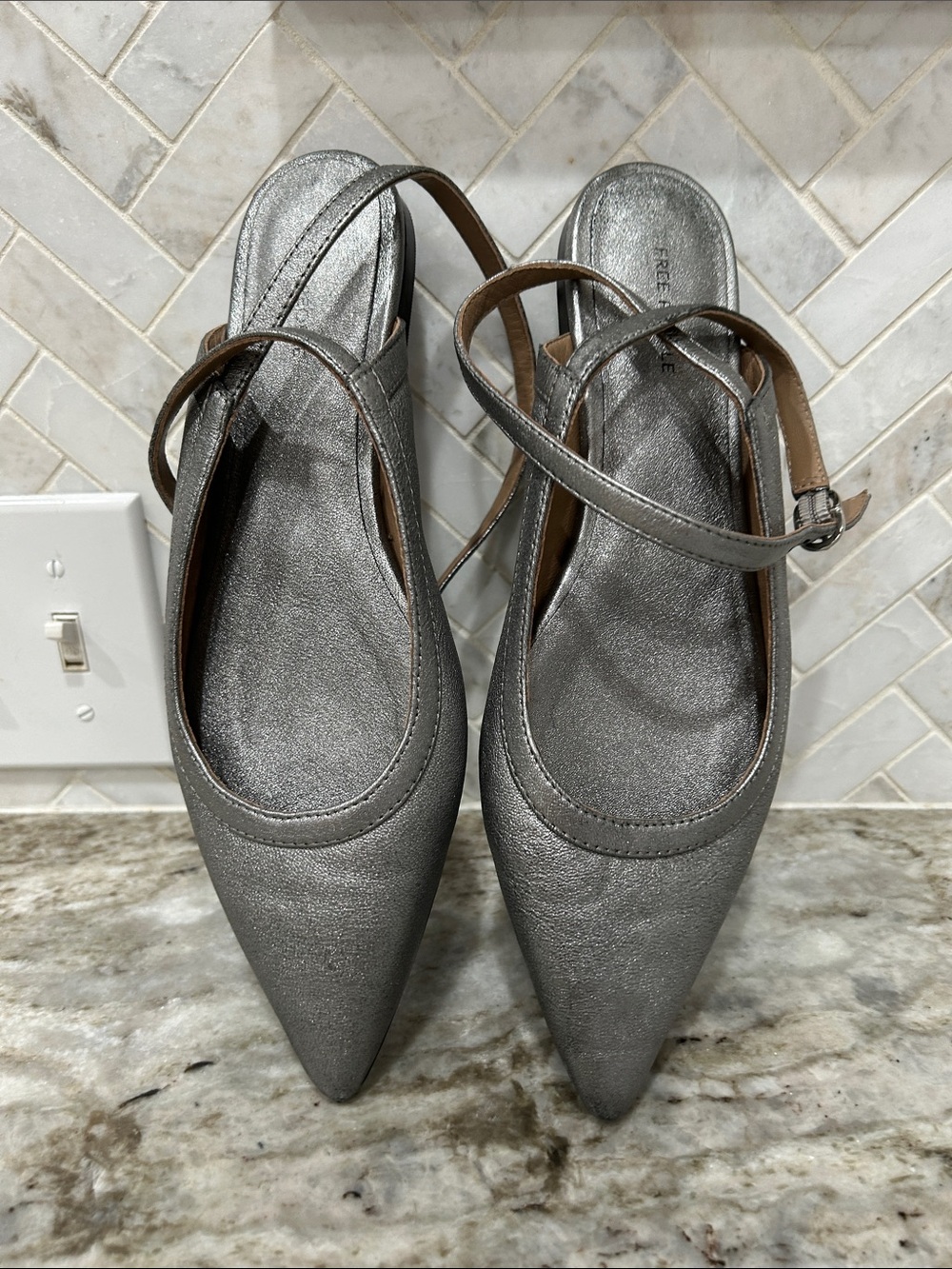 Free People Ankle Strap Flats